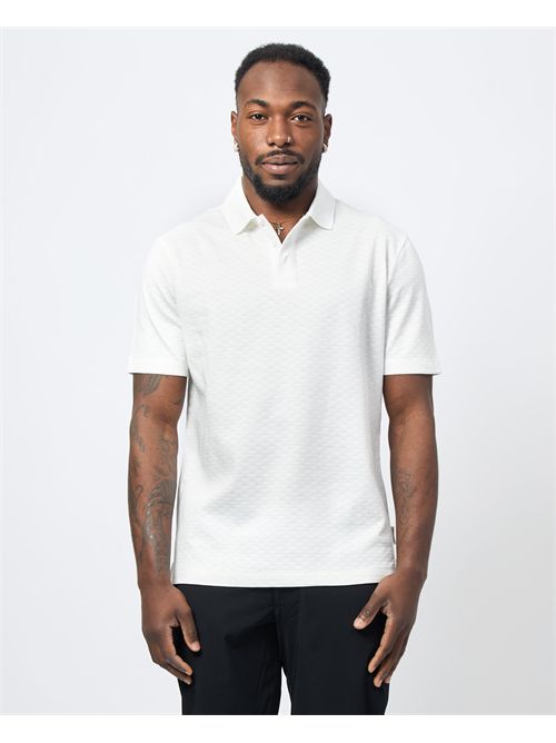 Armani Exchange men's polo with all-over embroidery ARMANI EXCHANGE | XM000729-AF13025U0009